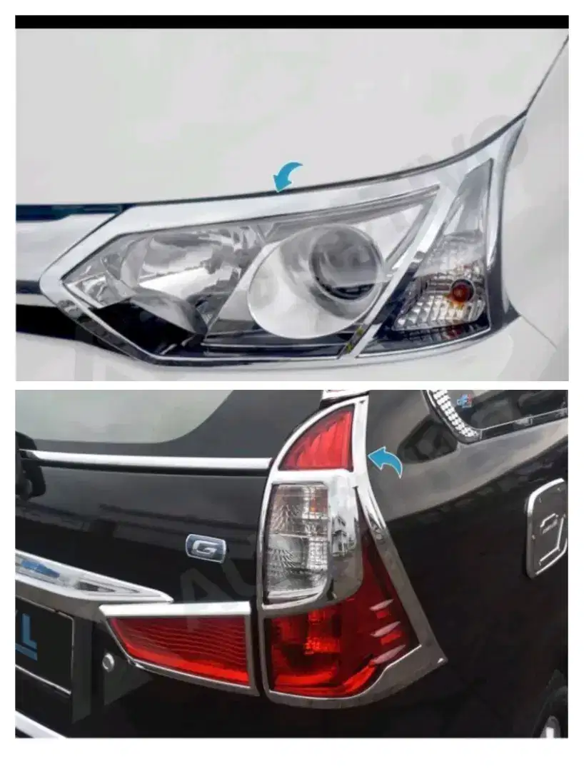 Paket Garnish Depan Belakang Chrome Grand Avanza 2015-2017