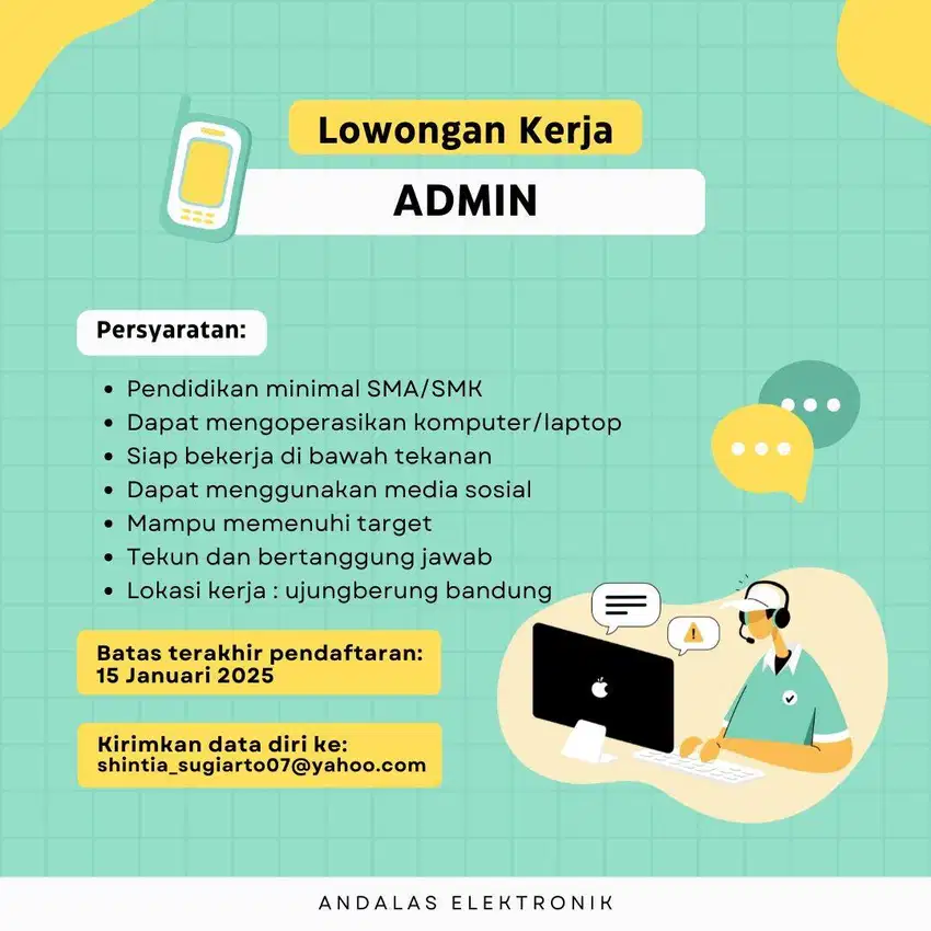 Lowongan Kerja Admin