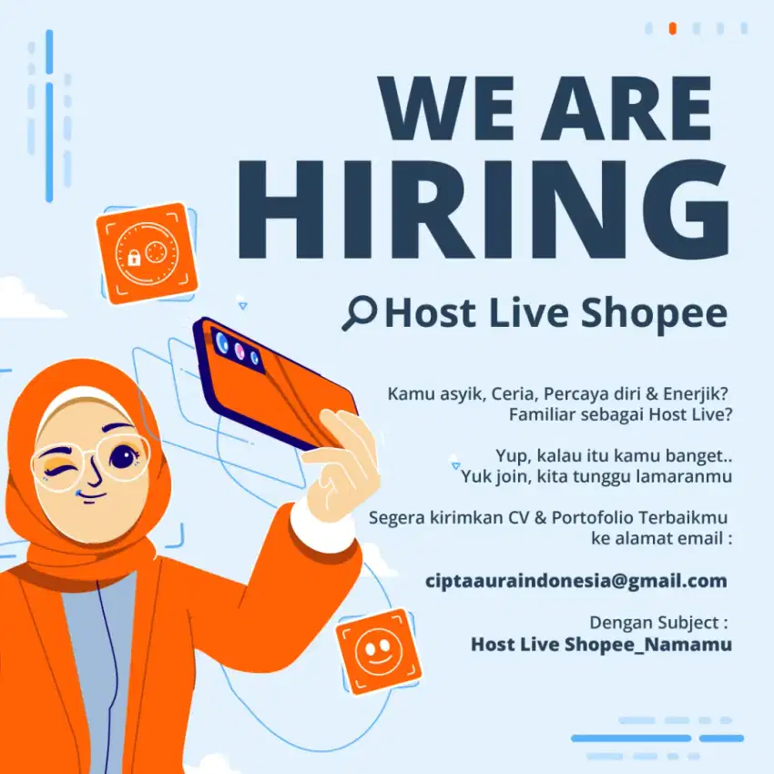 Lowongan Host Live Shopee