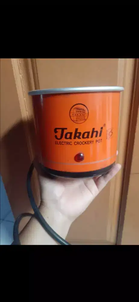 Alat masak nasi merk takahi hot pot slow cooker size 0.7lt original