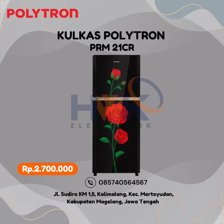 Kulkas Polytron 2 Pintu PRM 21CR