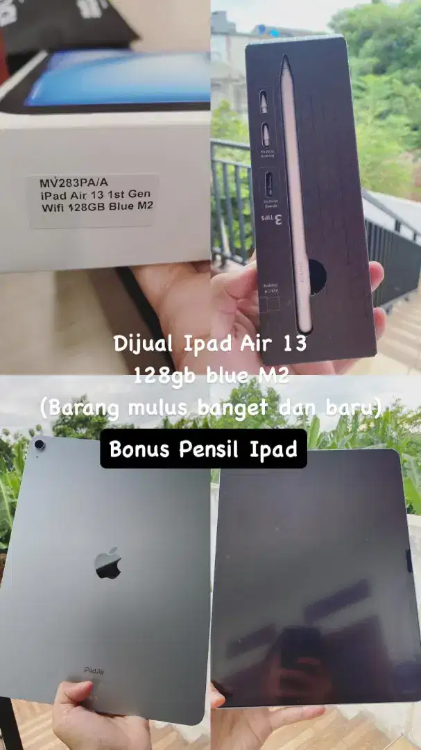 Apple iPad Air 13 inci (2024) 128GB M2, wifi