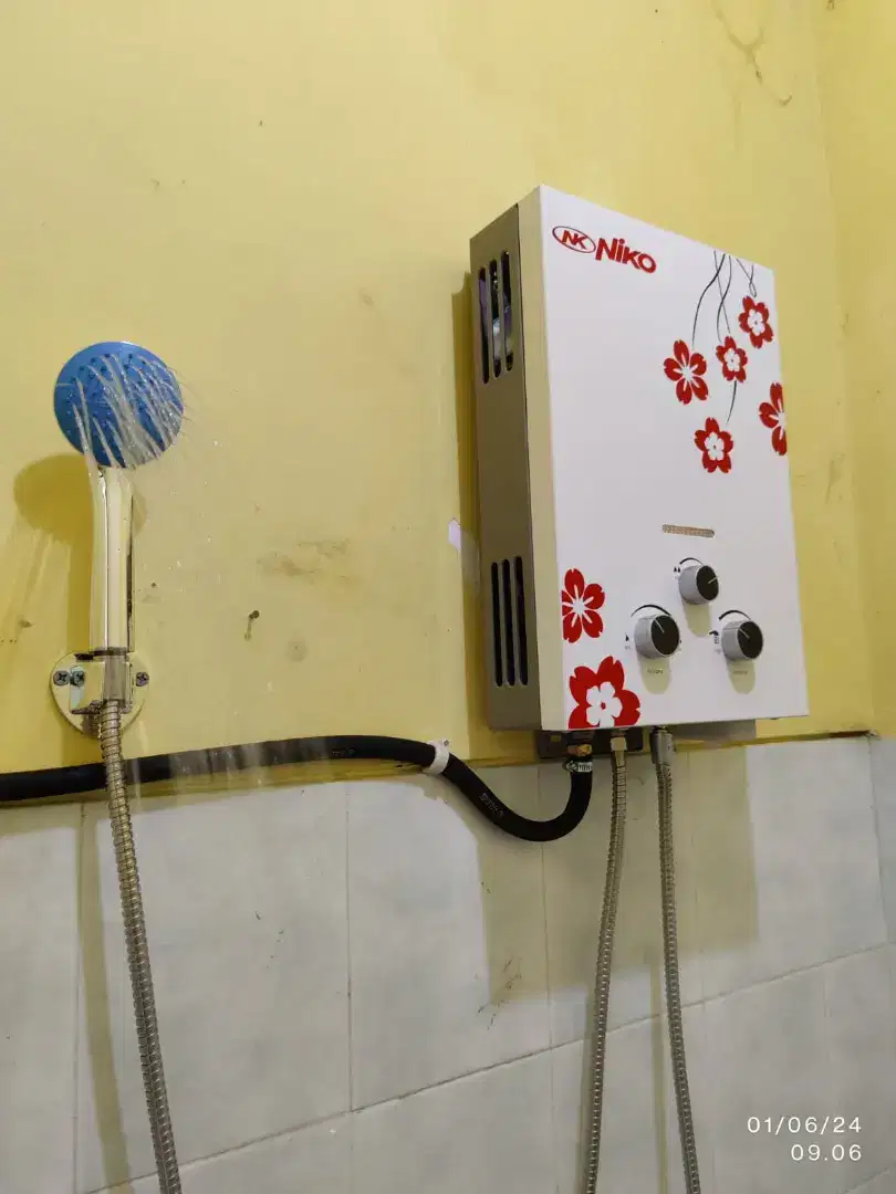 (Water Heater Gas Niko Tanpa Listrik PLN)