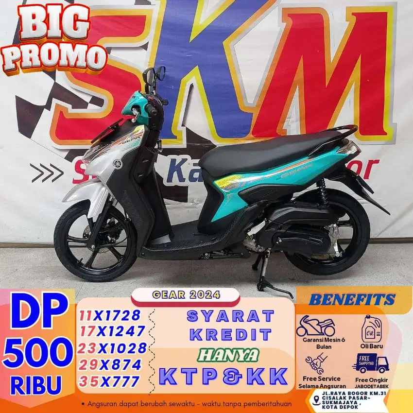 (gear tahun 2024b dp :500 angsuran 25rb /hari cash credit