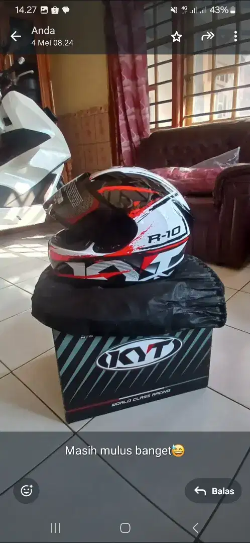 Jual helm kyt r10