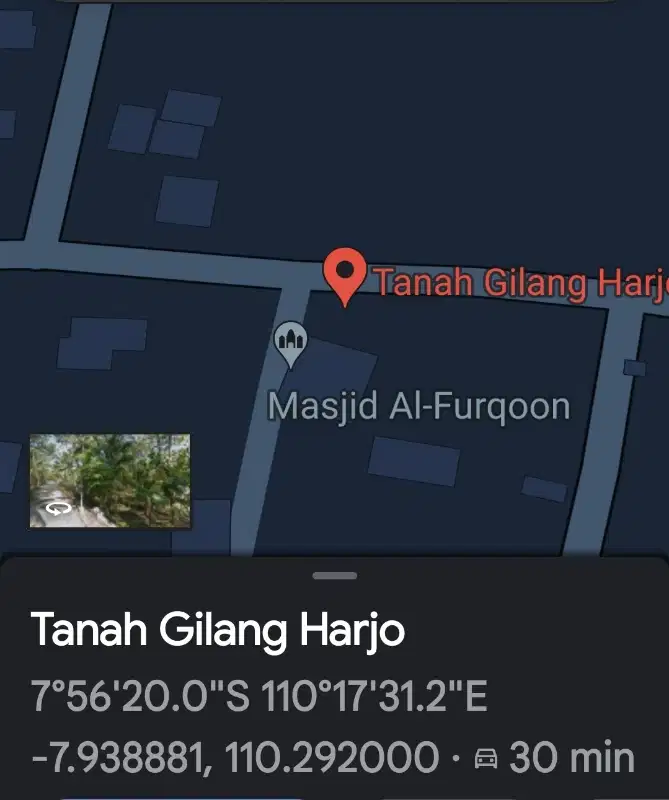 Tanaah 120m2 di depok gilangharjo