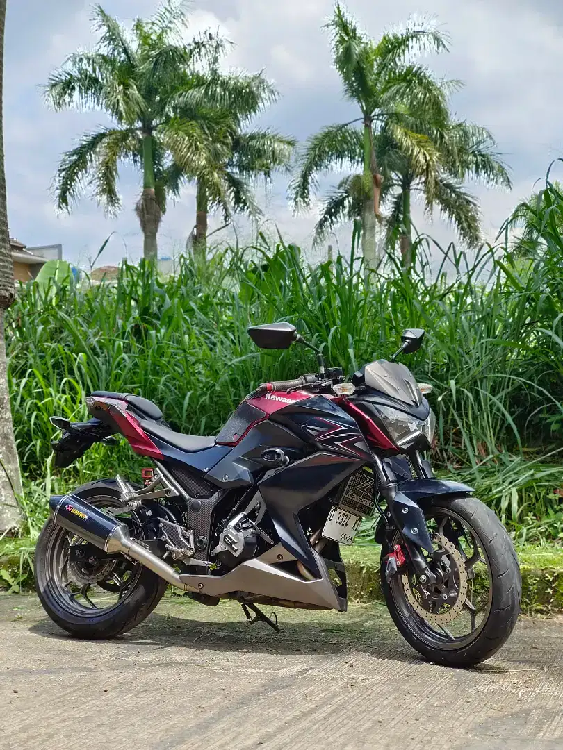 KAWASAKI Z250 FI MERAH MAROON NIK 2016 WARNA LANGKA UNIT RAWATAN