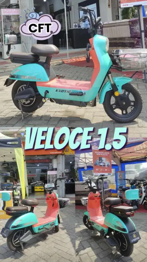 SEPEDA LISTRIK VELOCE 1.5 NEW BERGARANSI RESMI DIJAMIN AMAN