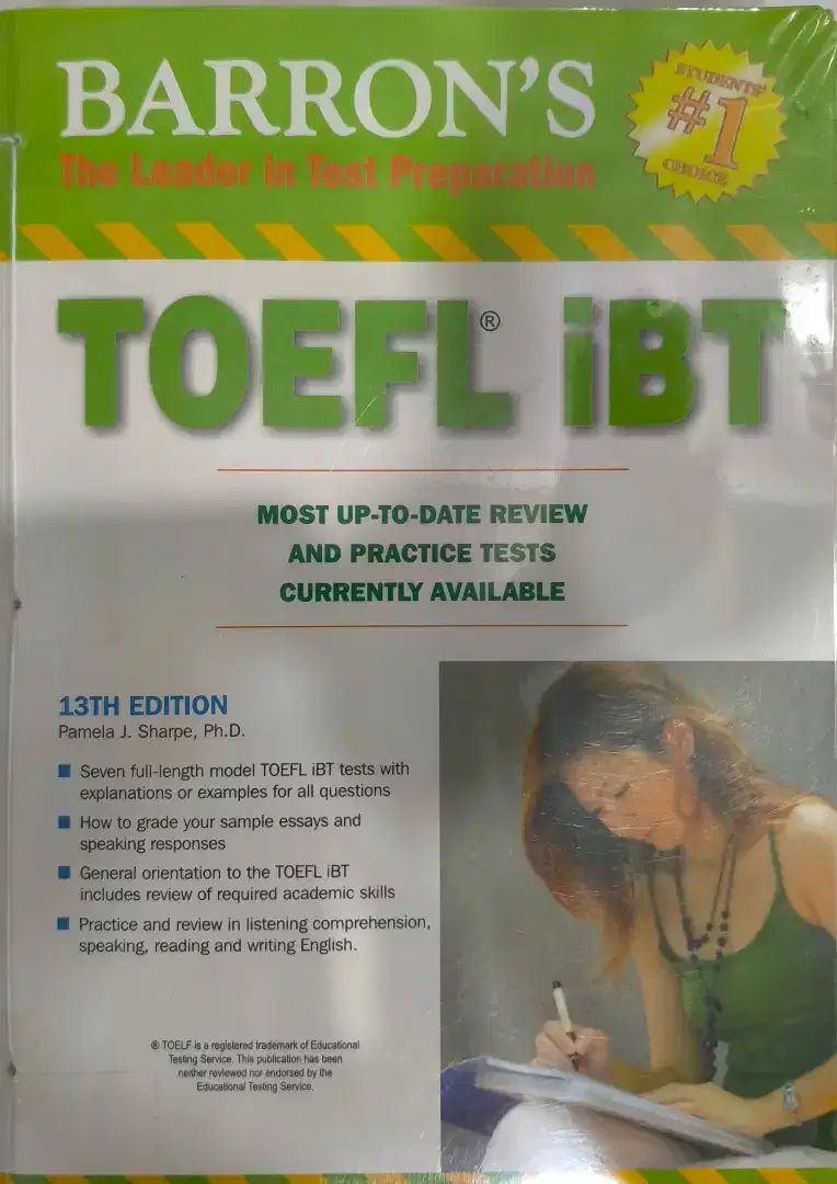 Buku TOEFL IBT.   Barron's