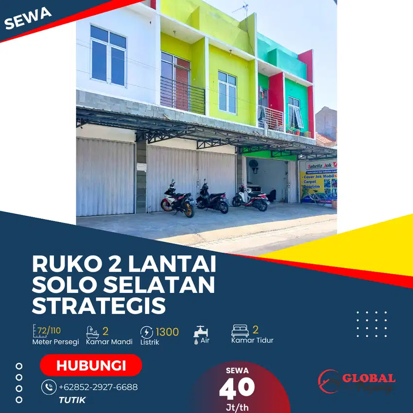 Ruko 2 Lantai Solo Selatan