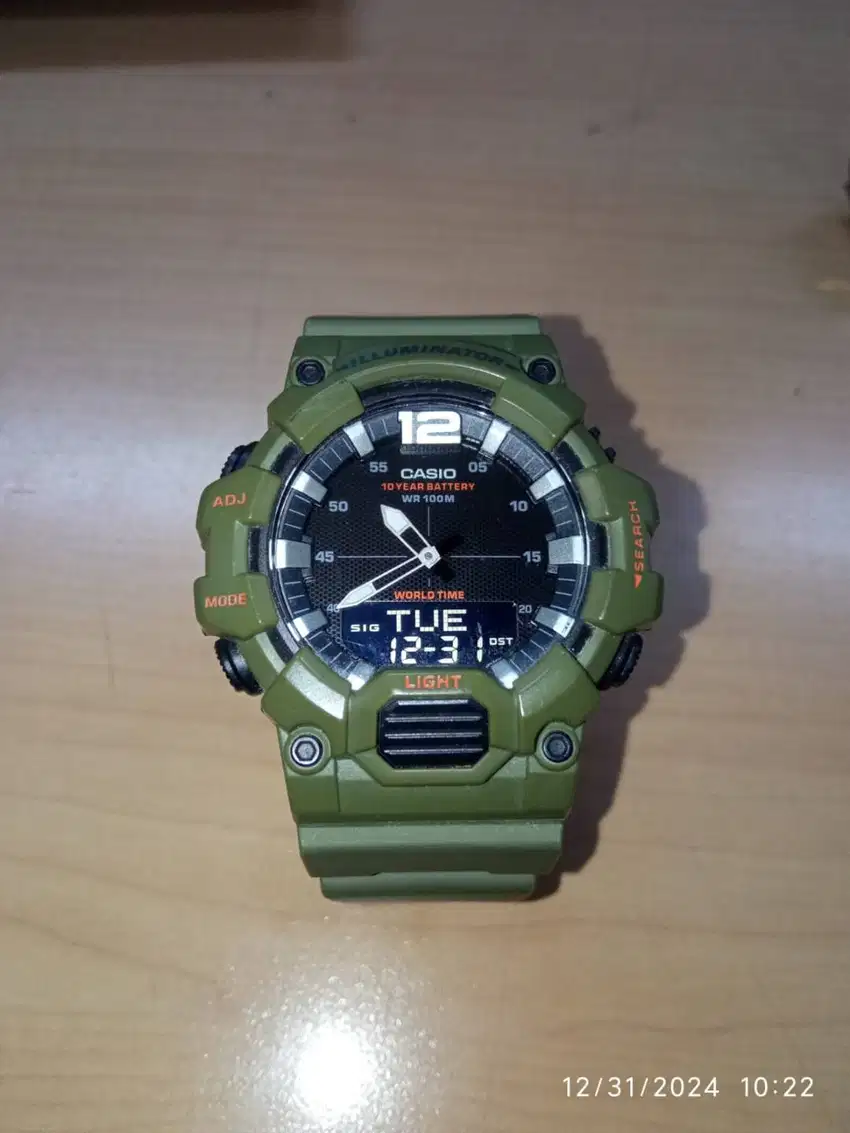 Casio HDC-700 Jam Tangan Sport Pria Dual Time