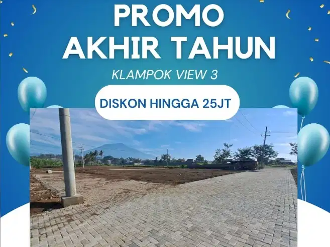 Promo Tanah Kavling Murah Singosari Malang Klampok View Gunung Arjuna