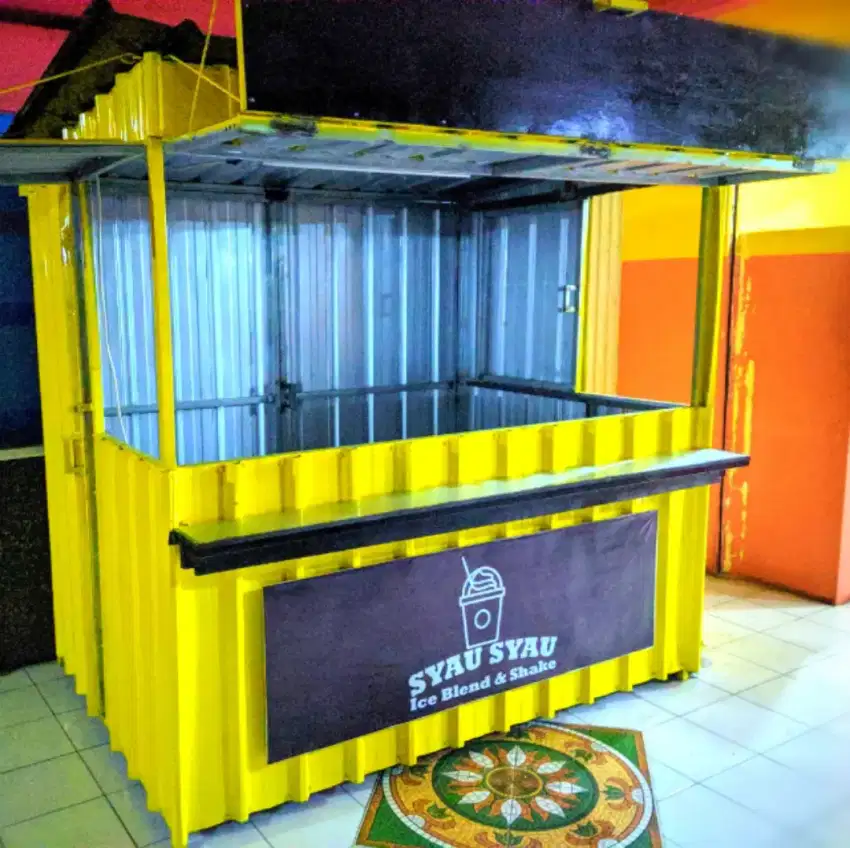 kontainer jualan usaha es teh