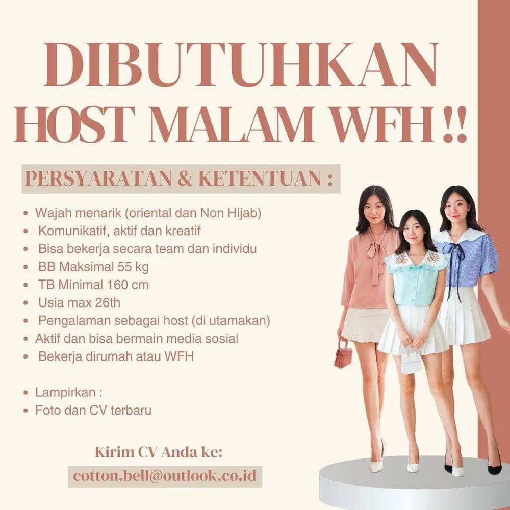 LOKER HOST LIVE (SHOPEE DAN TIKTOK)