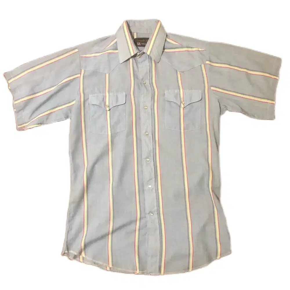 Kemeja western pria garis2