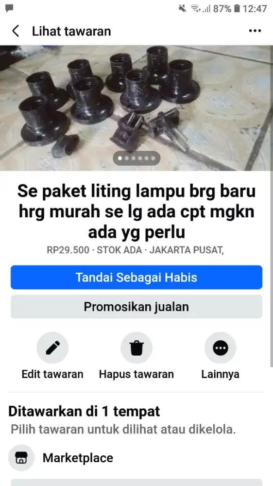 Se paket piting lou serba guna brg baru seclg ada cpt murah sj deh