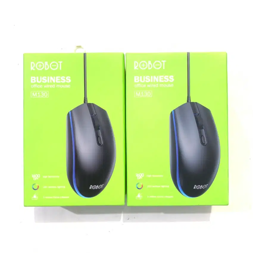 N E W Mouse ROBOT M130 USB Original Resmi BERGARANSI