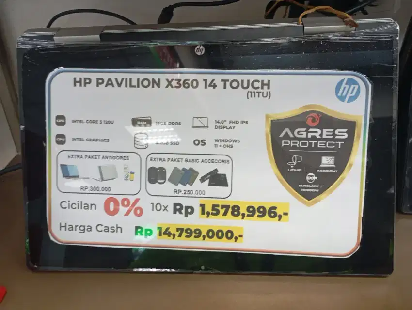 HP Pavilion X360 14 Touch, Cicilan 0% Tanpa DP