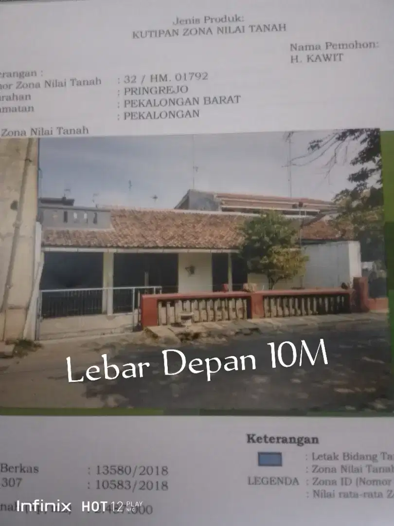 DIJUAL TANAH BAGUNAN BINAGRIYA JL. MERPATI NO 2