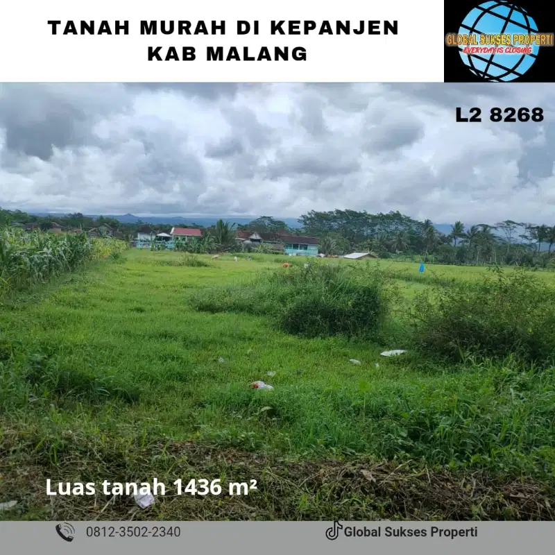 TANAH SUBUR SETRATEGIS HARGA ISTIMEWA DI KEPANJEN KABUPATEN MALANG.