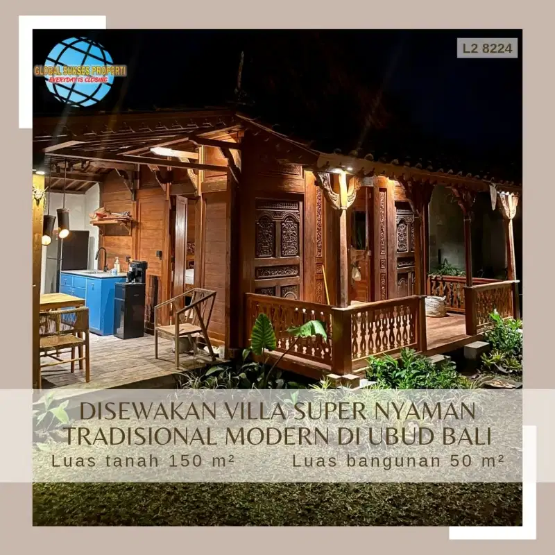 Villa Tradisional Modern dan Strategis di Ubud Bali