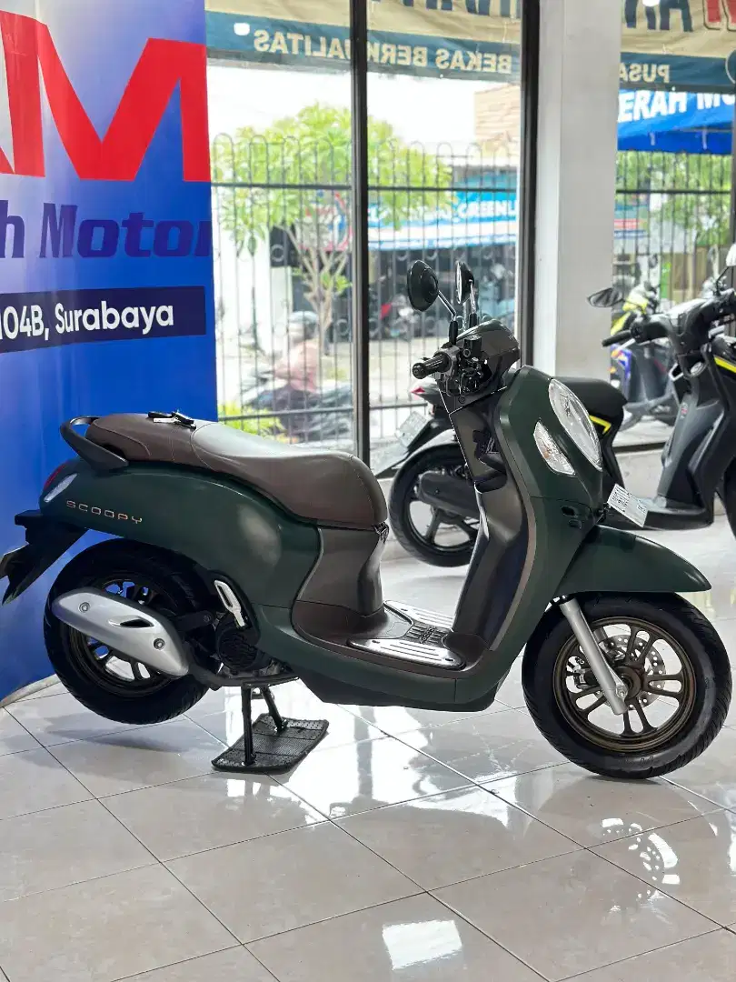 low km 5rb - Honda Scoopy Prestige keyless 2023 hijau