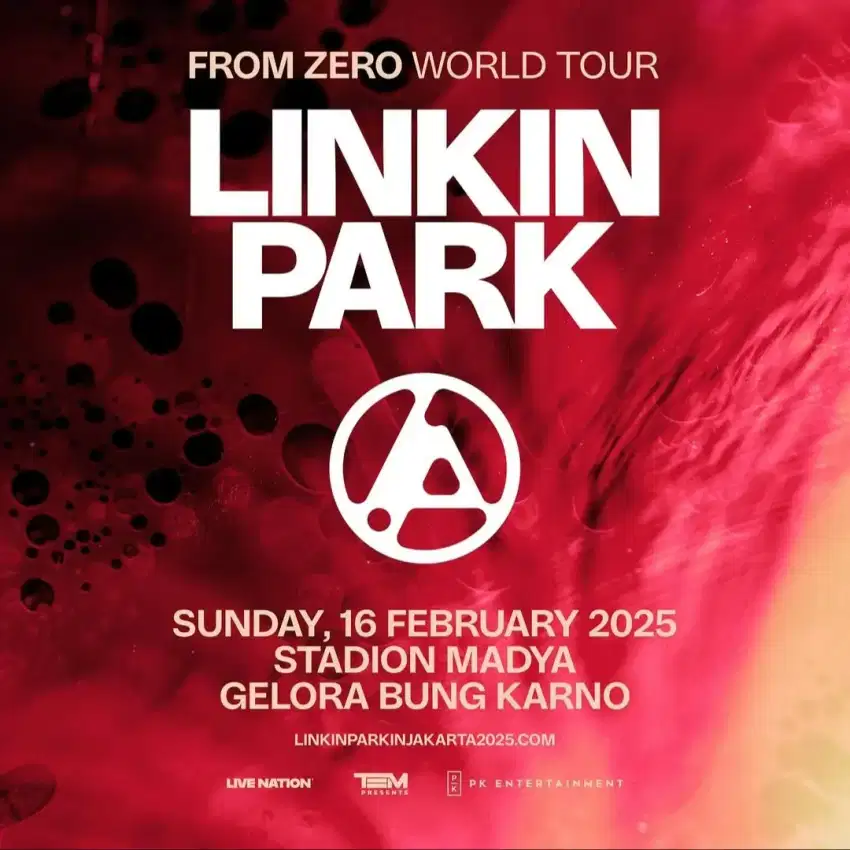 JUAL TIKET LINKIN PARK FROM ZERO WORLD TOUR