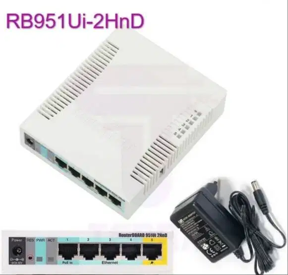 Mikrotik rb951Ui-2HnD + Intenal Wifi Access Point 2.4Ghz