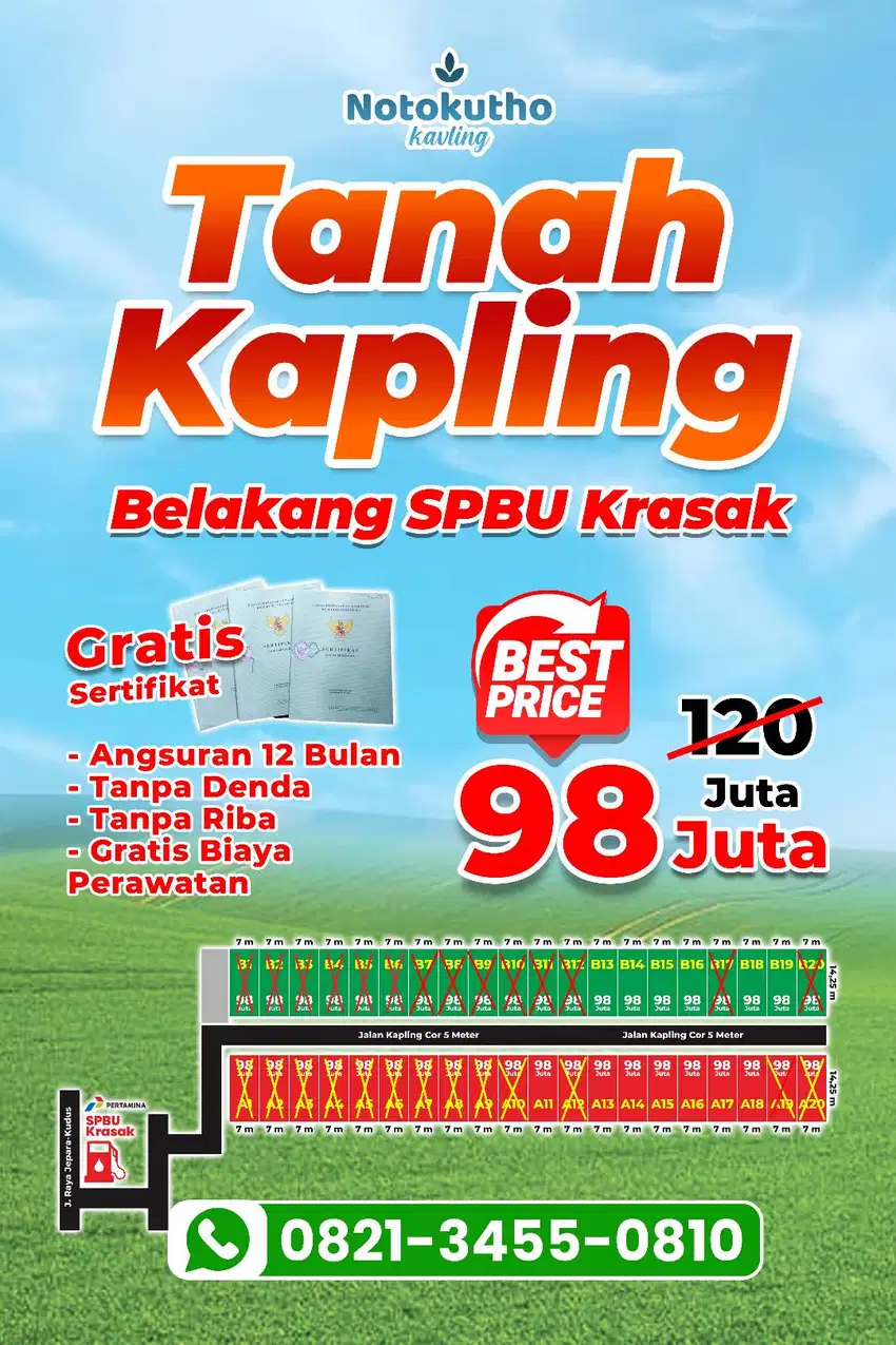 Jual Tanah Kavling