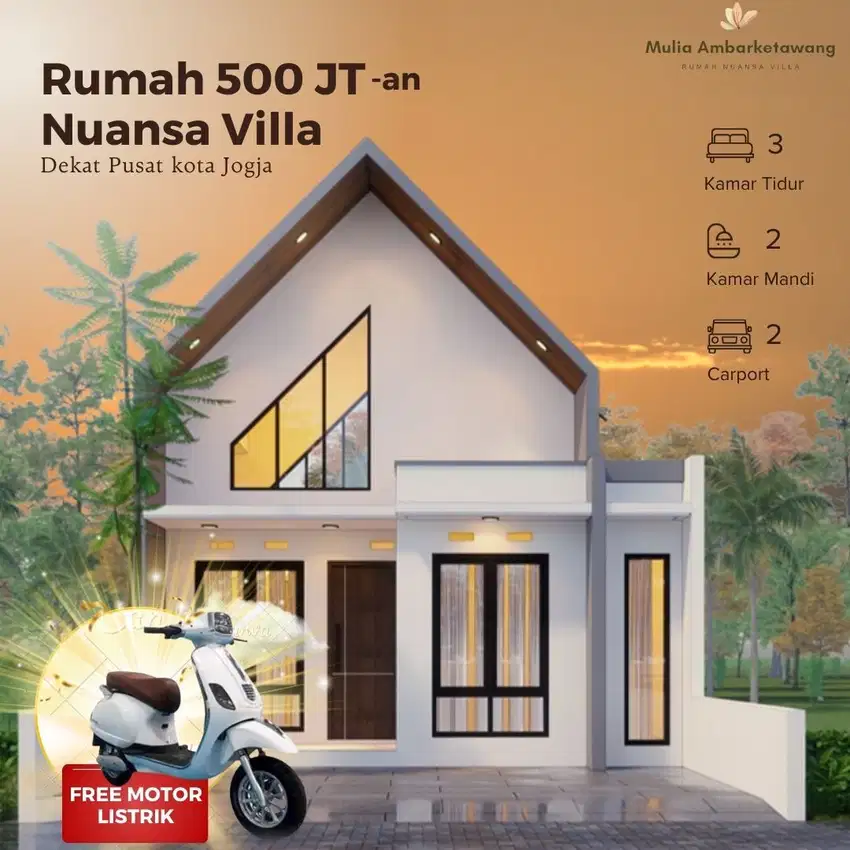 Hunian Mewah Minimalis Bernuansa Villa Siap Huni di Jogja