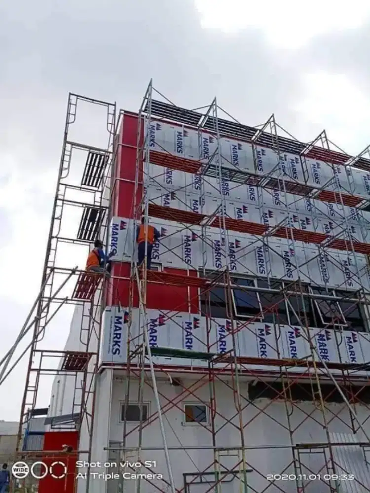 Jasa pemasangan ACP pvdf Curtnwoll