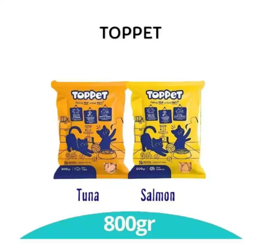 Makanan Kucing Toppet 800 gram