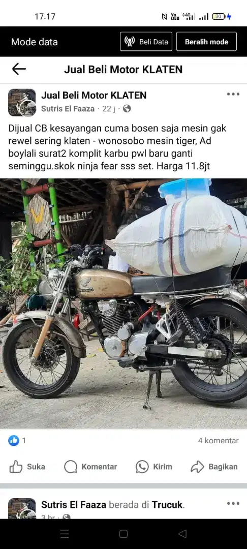 Dijual CB Kesayangan