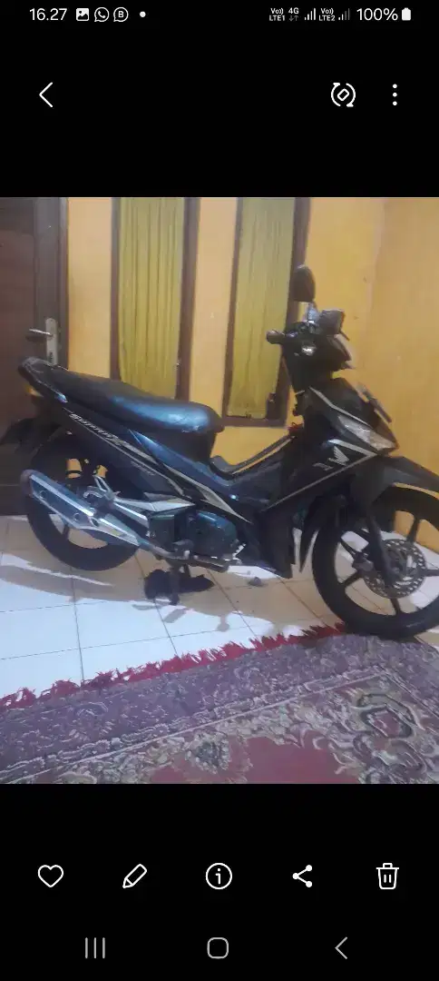 Dijual Ho da Supra 125 X FI 2016