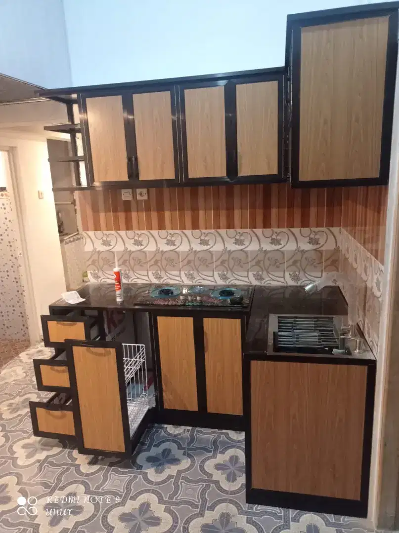 Kitchenset alumunium acp murah minimalis Langsung pengerajin