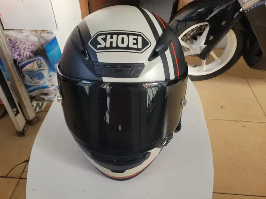 SHOEI NXR Recounter TC-5 Black White size L