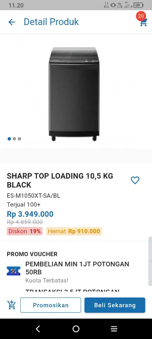 Promo Mesin Cuci Sharp