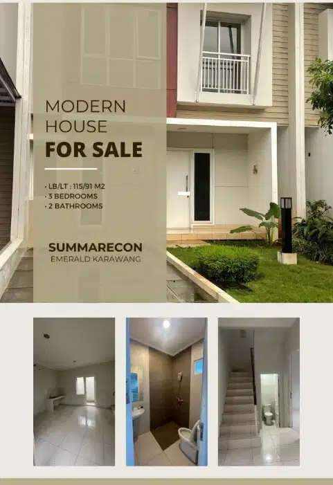 DIJUAL CEPAT RUMAH DI SUMMARECON KARAWANG TIMUR