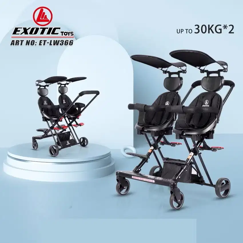 jual preloved stroller twin exotic