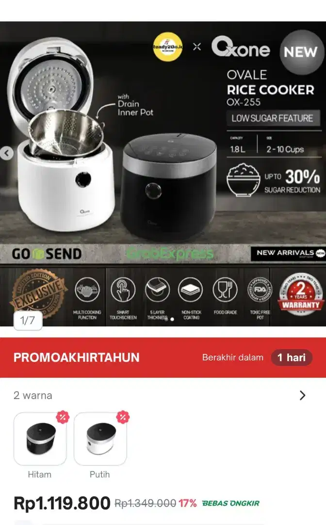 Dijual rice cooker oxon