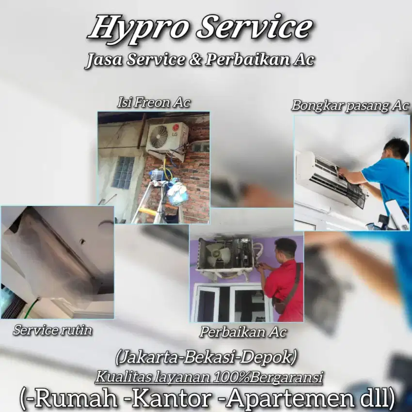 Service AC propesional, amanh, dan terpercaya