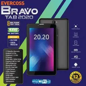 EVERCOSS BRAVO TAB 2020 (3/32) BARU PROMO GARANSI RESMI