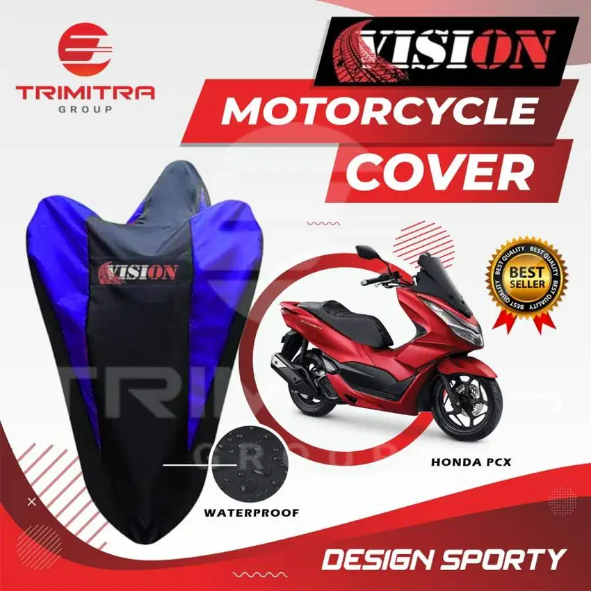 Sarung Motor PCX / Cover Penutup Motor Warna Antiair Merk VISION