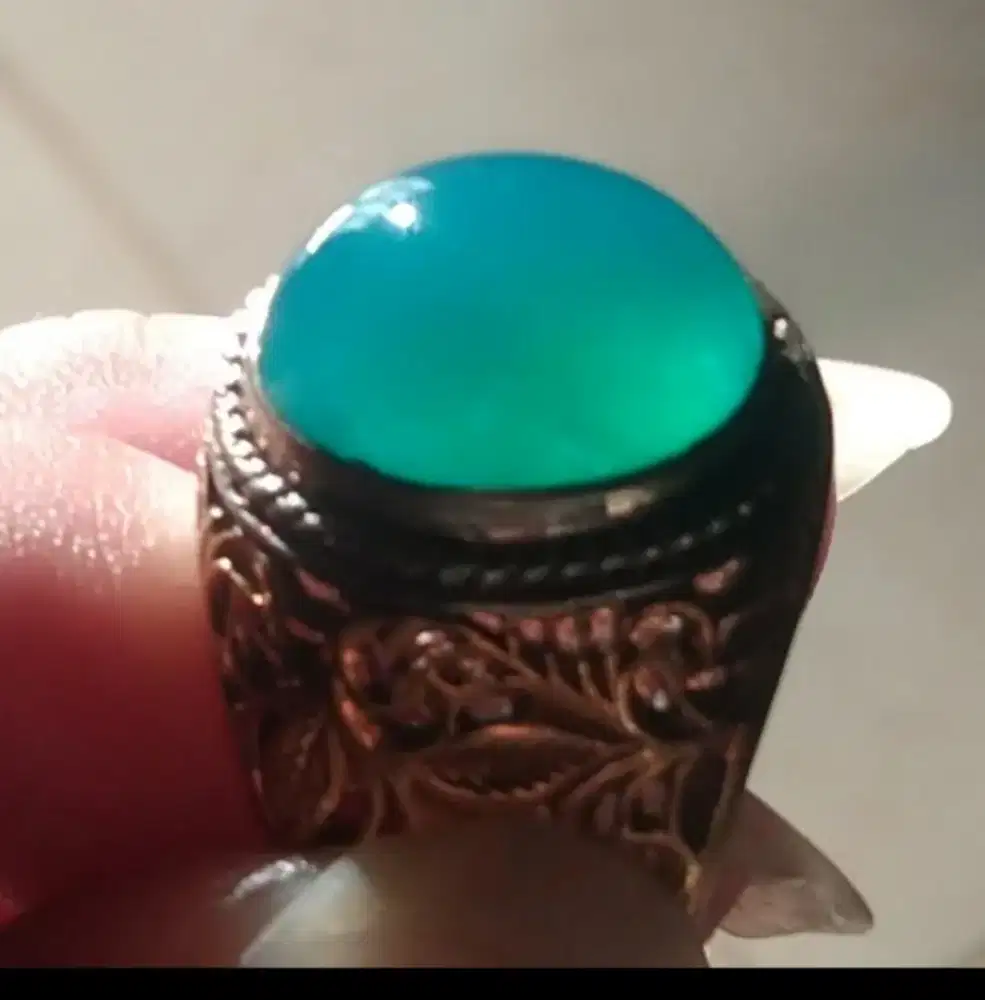 Cincin perak bacan majiko natural