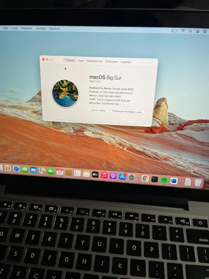 Macbook pro 2015 8/128 GB