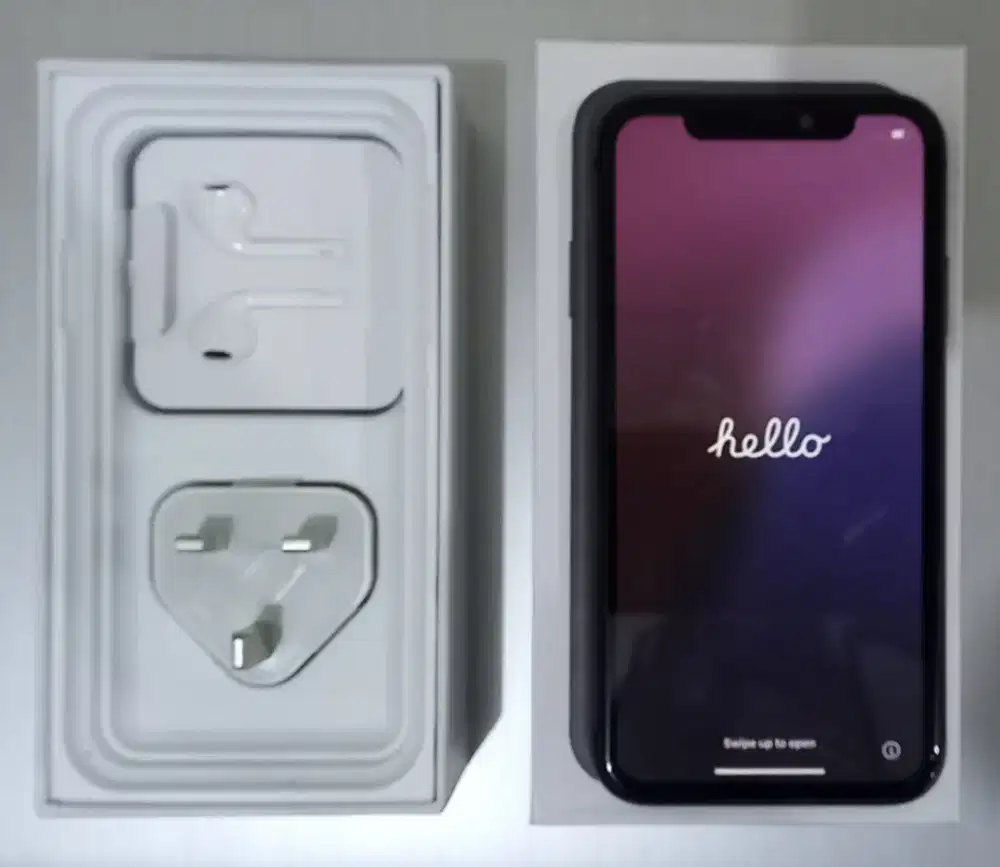 Iphone 11 64GB  Inter  Black, bisa Smartfren 100% mulus