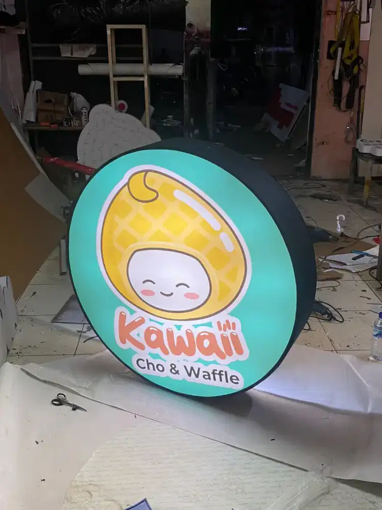 neon box custom diameter 1x1m