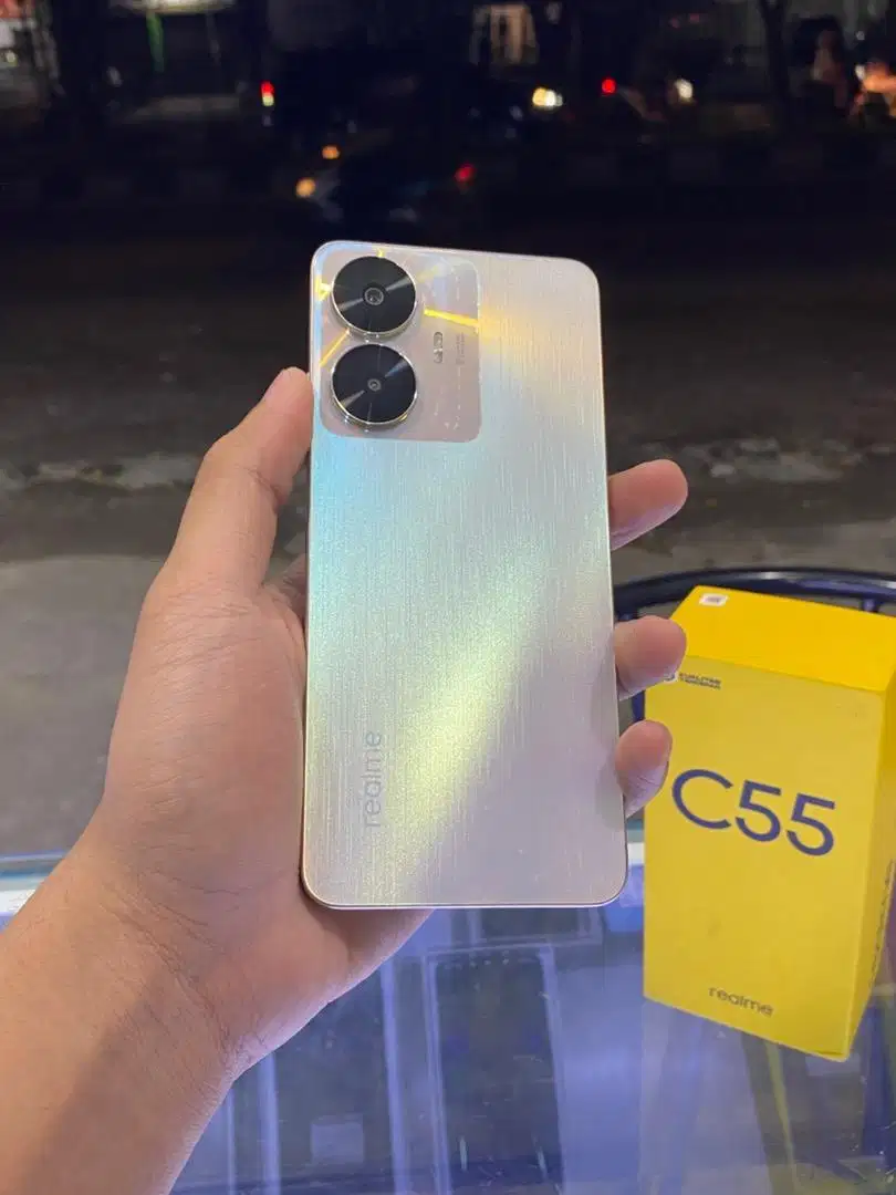 REALME C55 Ram 6/128, Pemakaian Belum lama, Lengkap, Bergaransi.