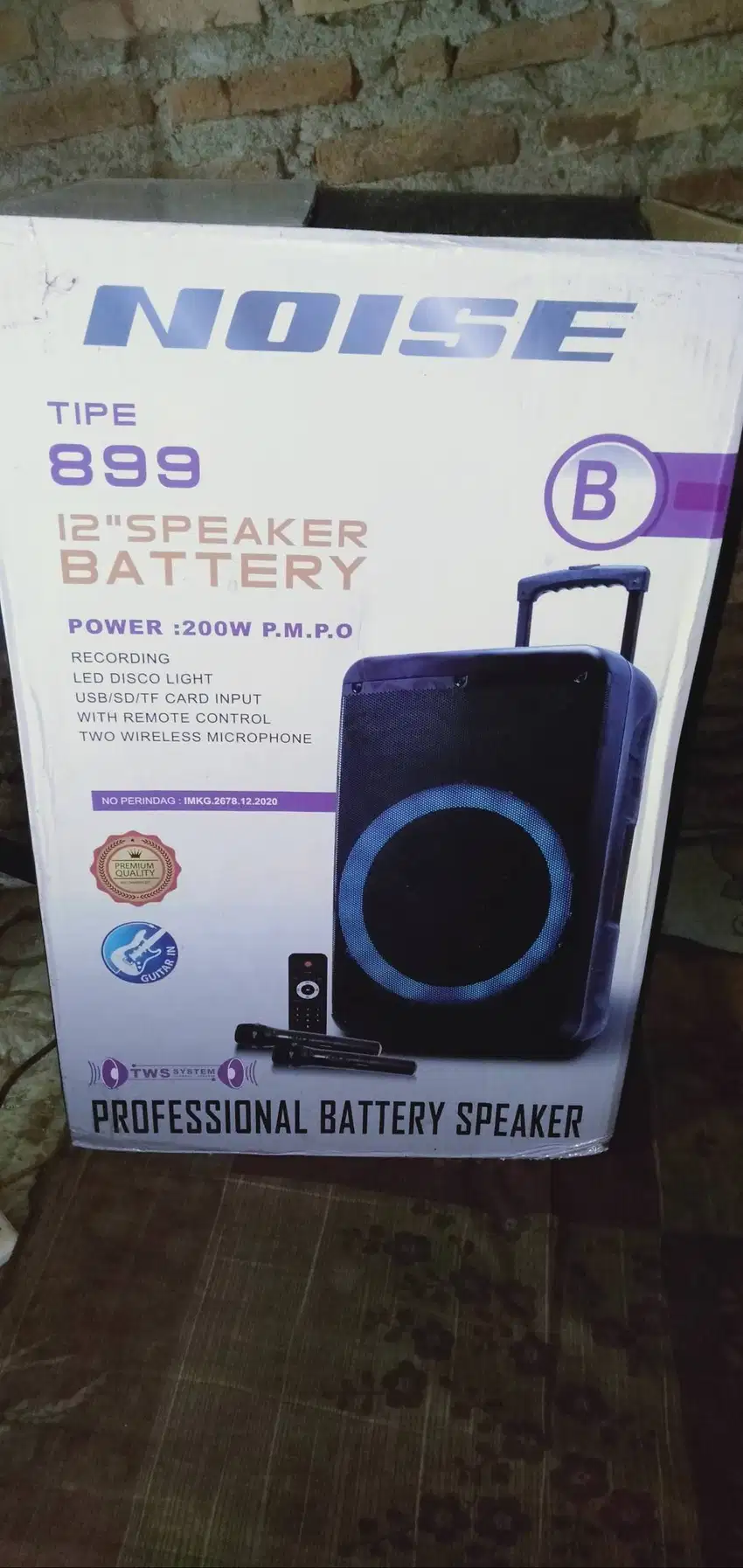 Salon speaker bluetooth noise 889 B new 12inc