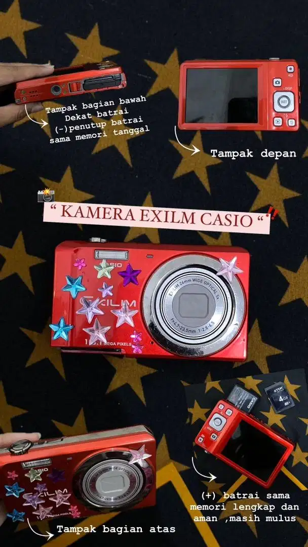 Kamera digicam exilim casio